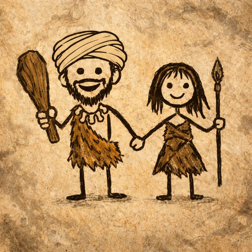 hark now caveman