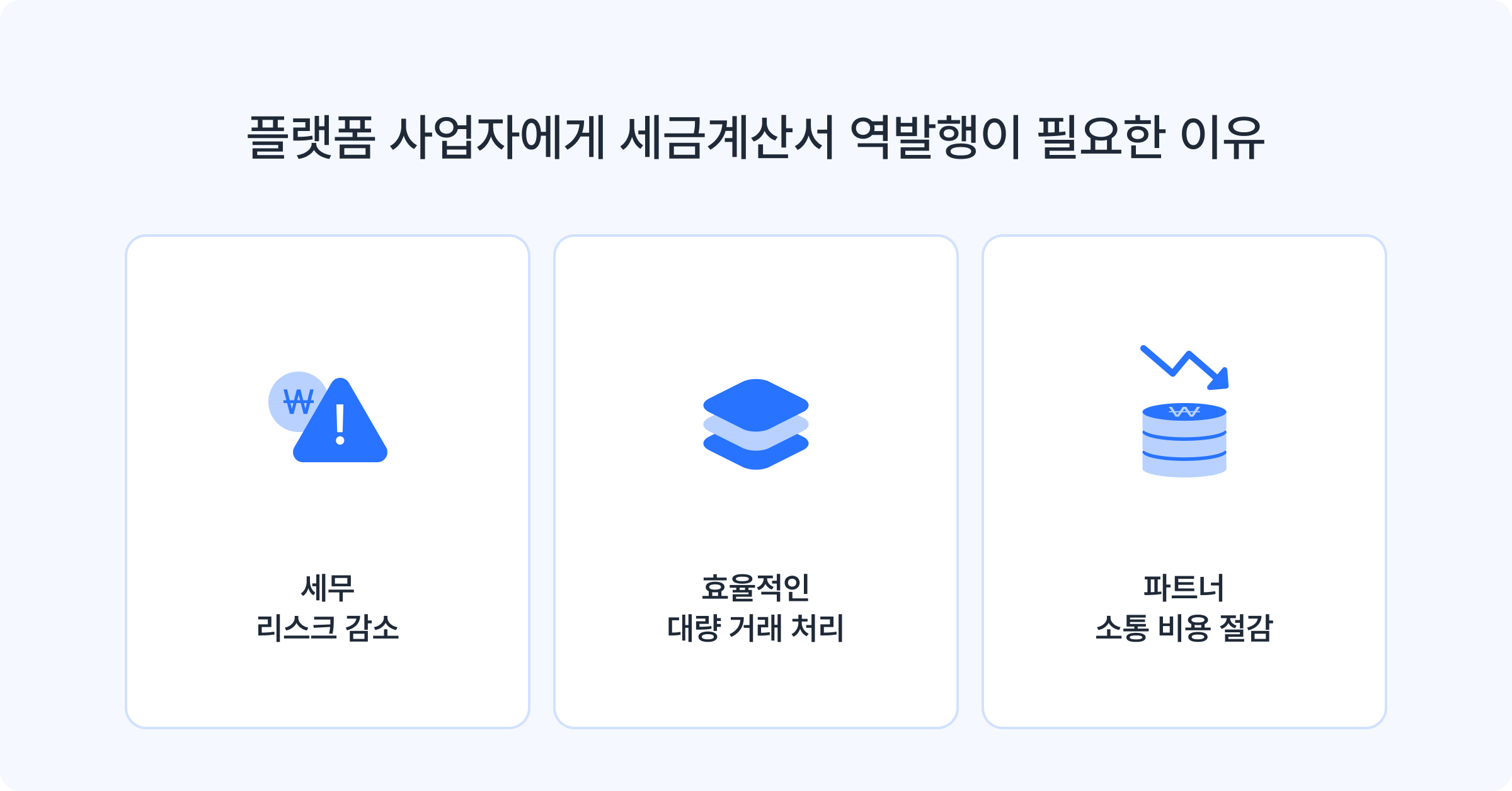 플랫폼에게 세금계산서 역발행이 필요한 이유