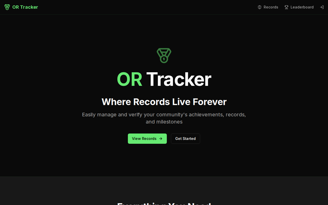 Or Tracker : Site web de présentation du bot Discord et affichage des recores