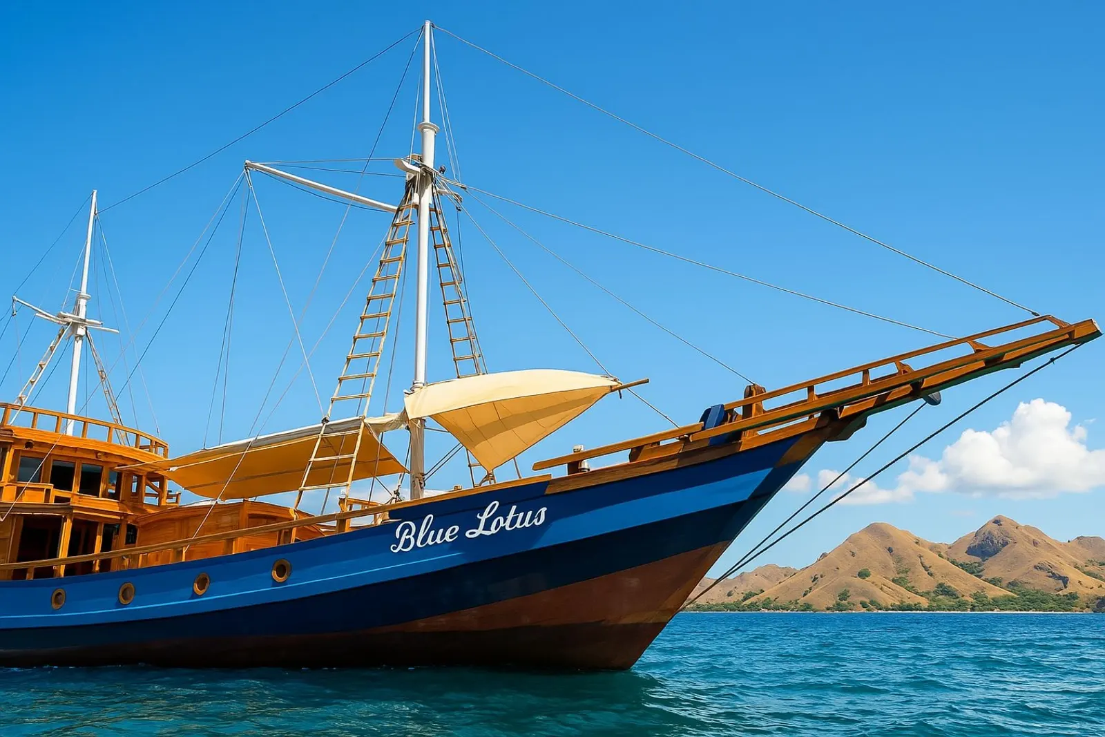 Le bateau Blue Lotus, parc national de Komodo