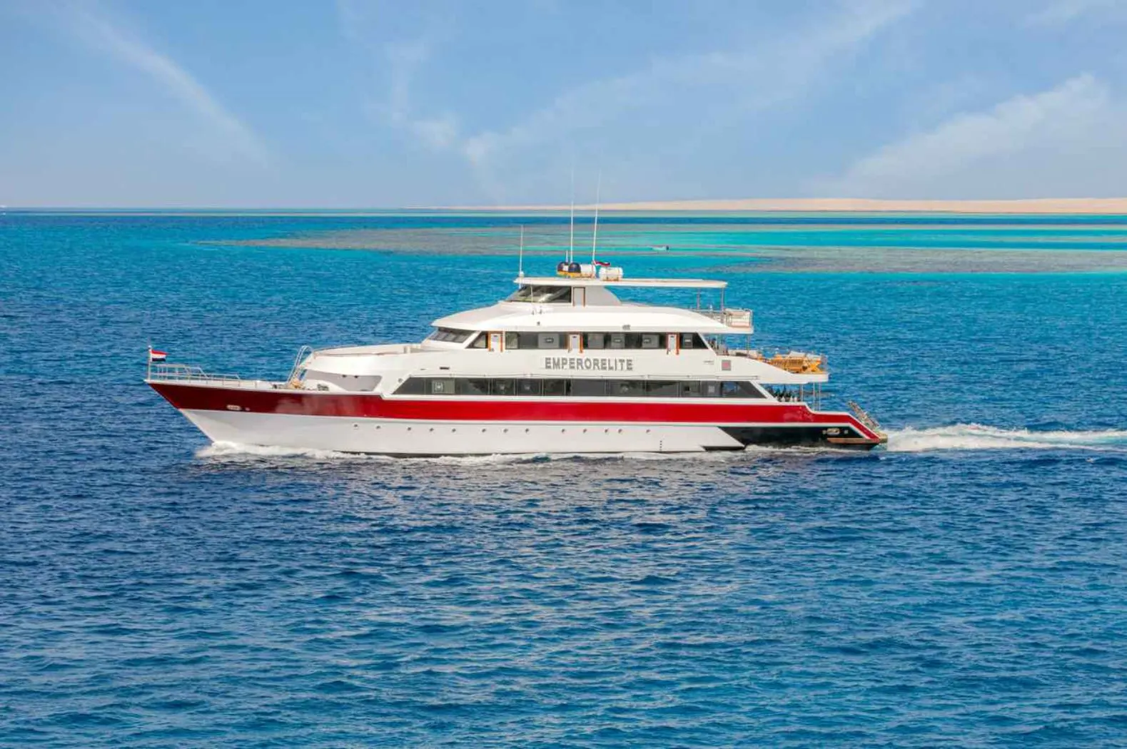 Le bateau Emperor Elite en mer Rouge, Égypte