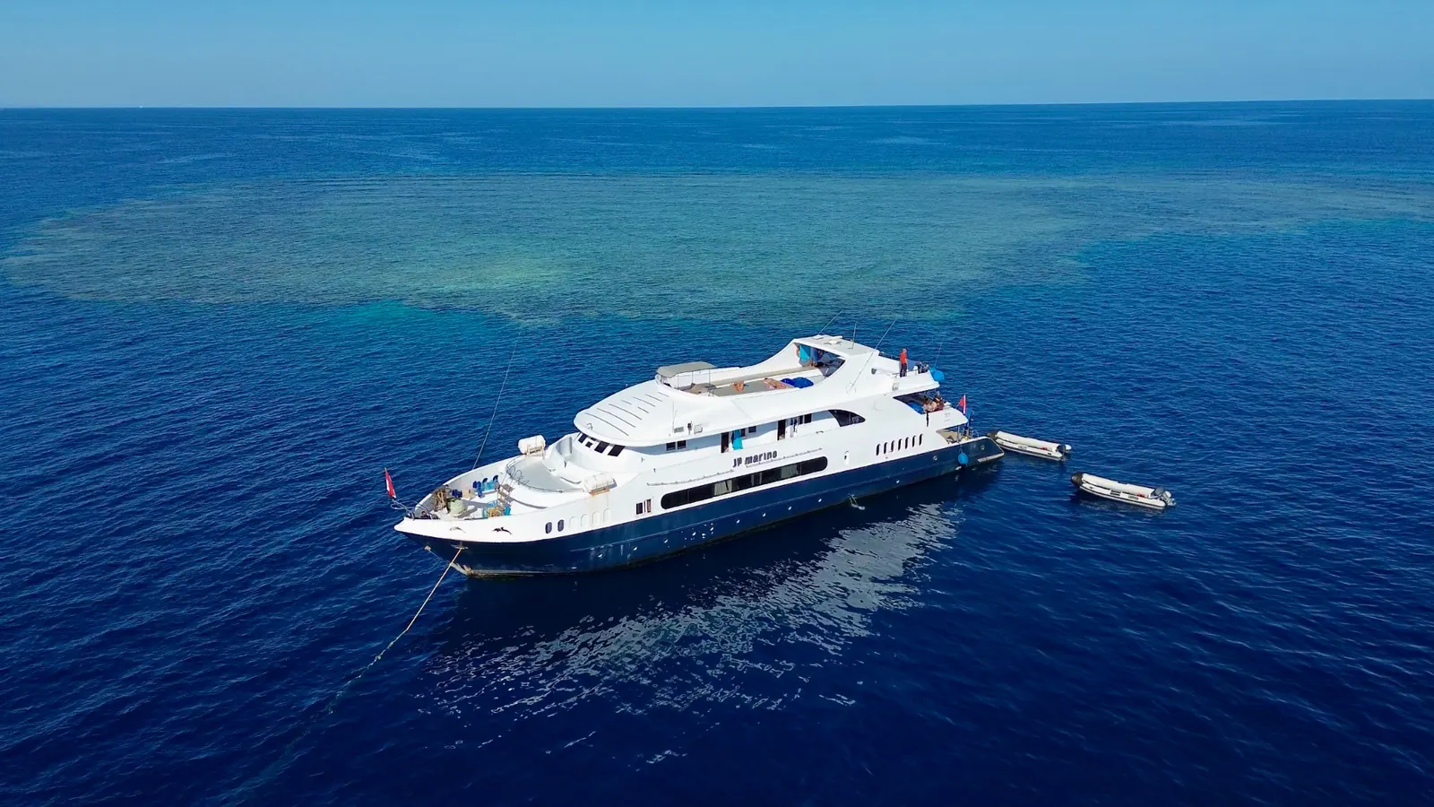 Le bateau JP Marine en mer Rouge, Égypte