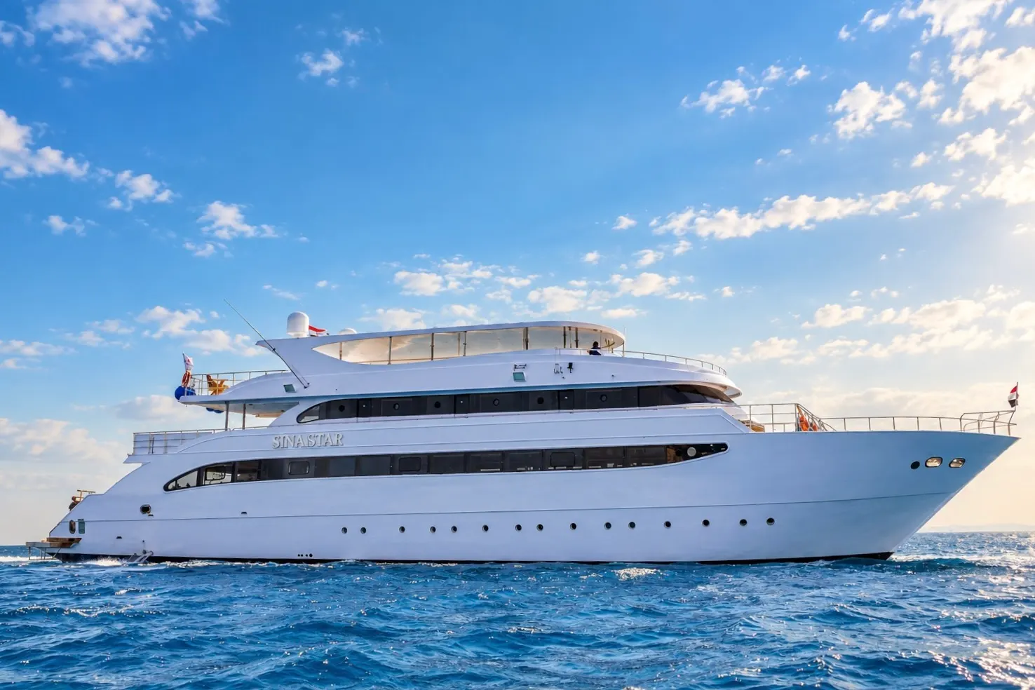 Le bateau Sinaistar en mer Rouge, Égypte