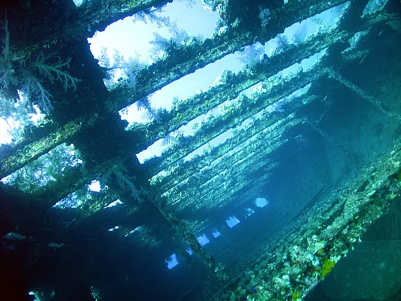 Épave à Abu Nuhas, nord de la mer Rouge