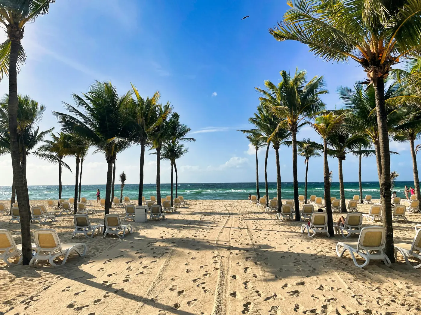 Plage de Playa del Carmen, Mexique
