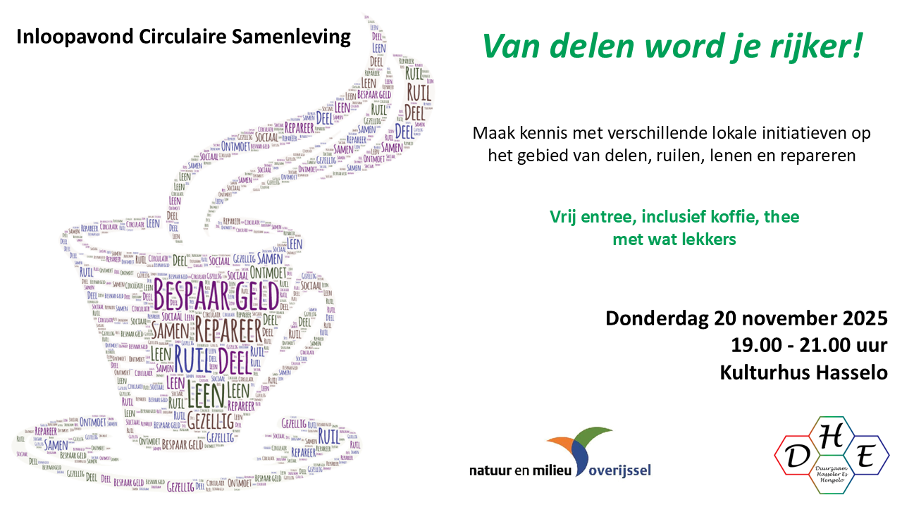 Aankondiging inloopavond circulaire samenleving