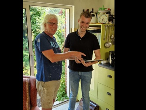 Woningopname tijdens het voorbereidend onderzoek van de collectieve inkoopactie