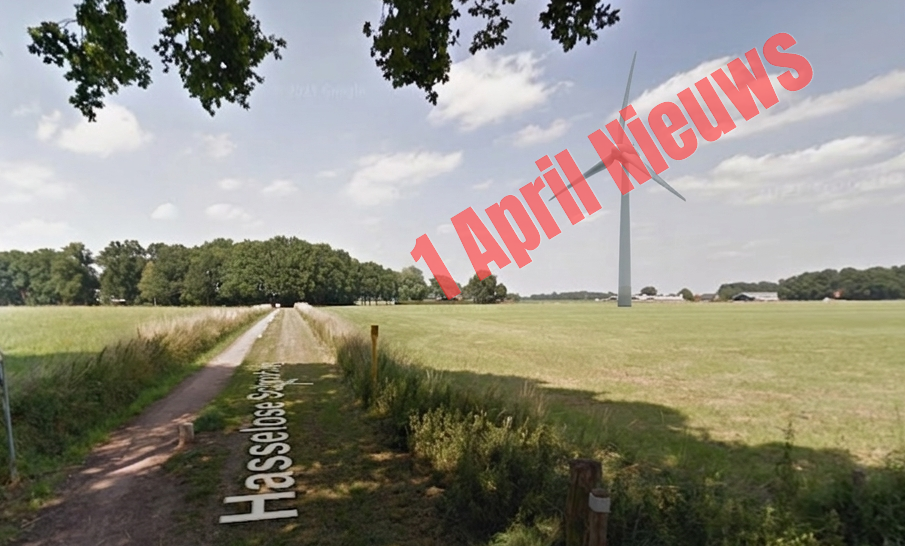 Windmolen op komst aan Hasselose Schoolweg