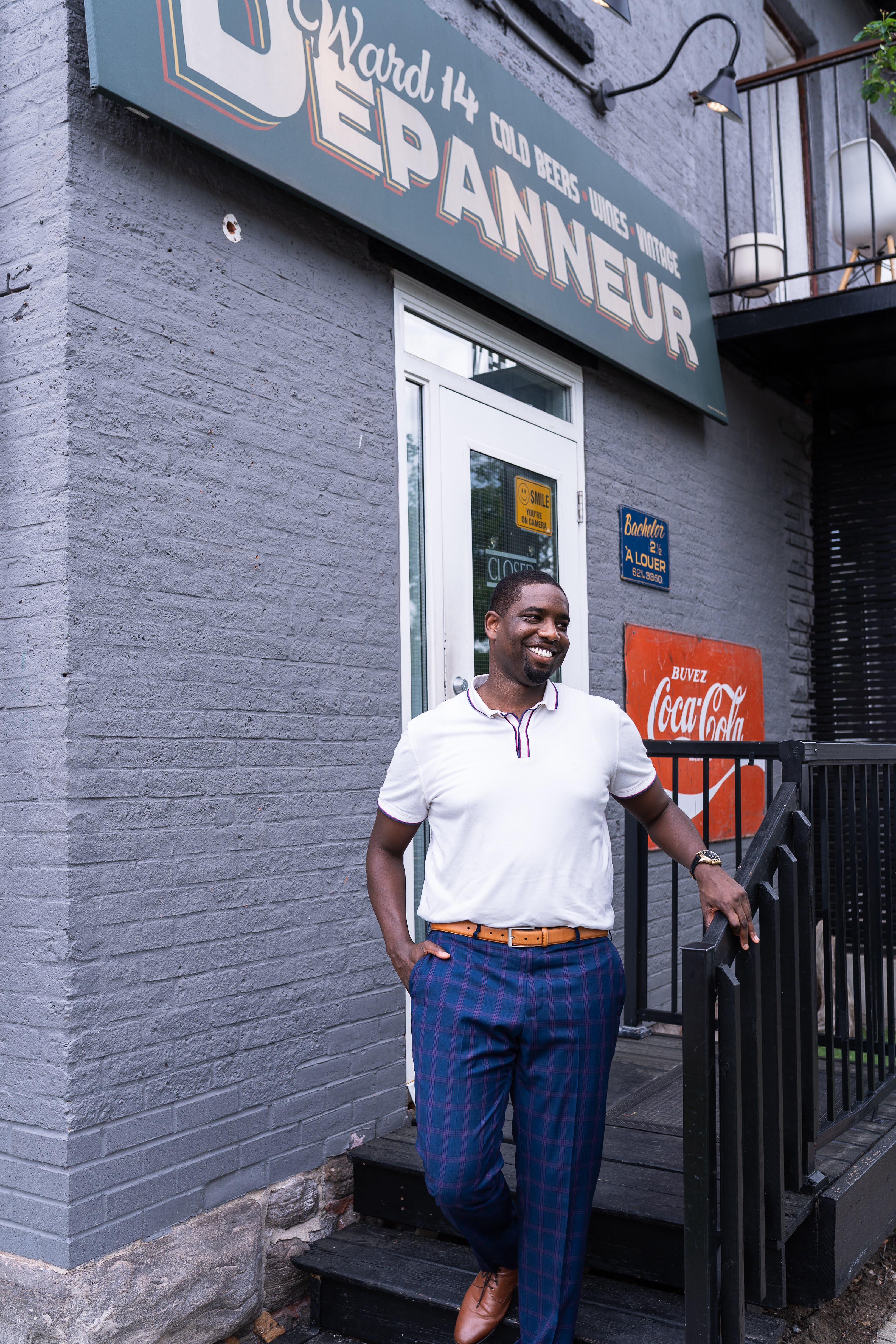Michael Tay outside a local Ottawa business