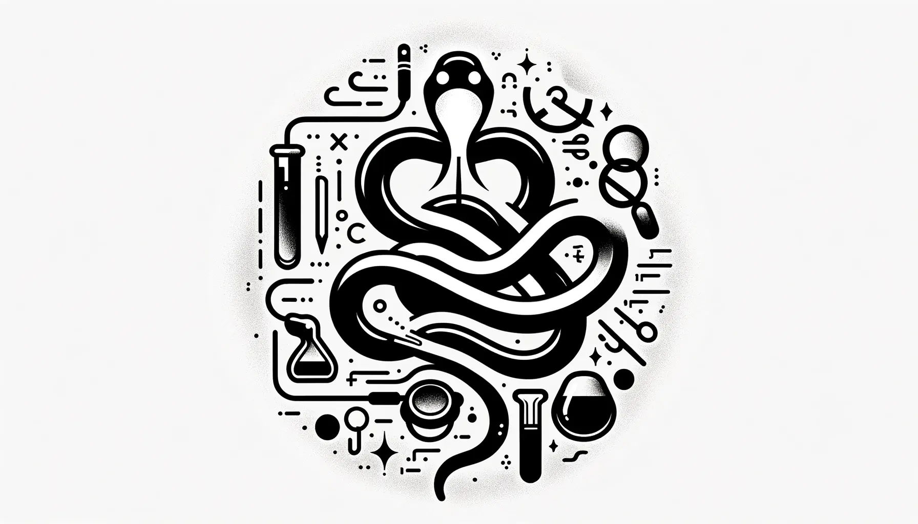 Abstract illustration of a snake