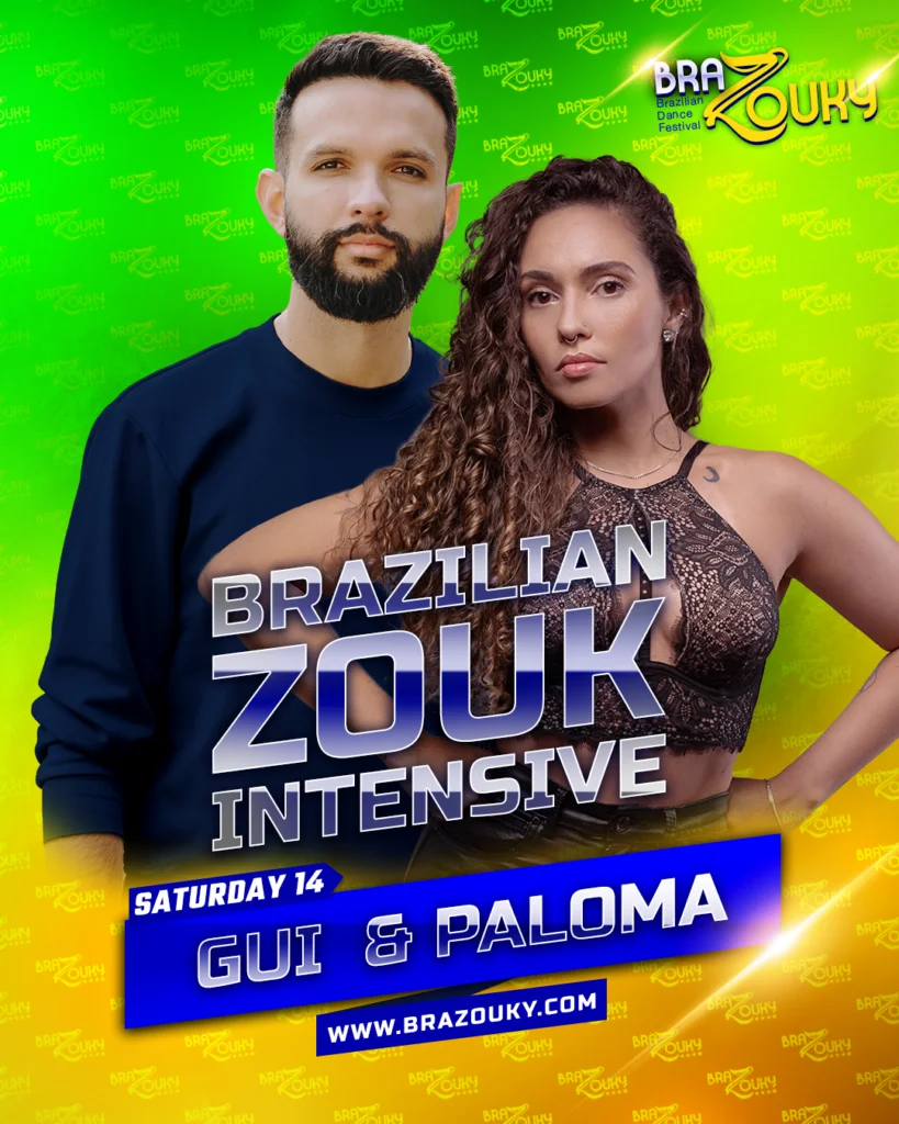 Saturday intensive training — Gui & Paloma in Brazilian Zouk