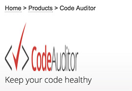 Code Auditor logo visibly stretched out of its natural aspect ratio