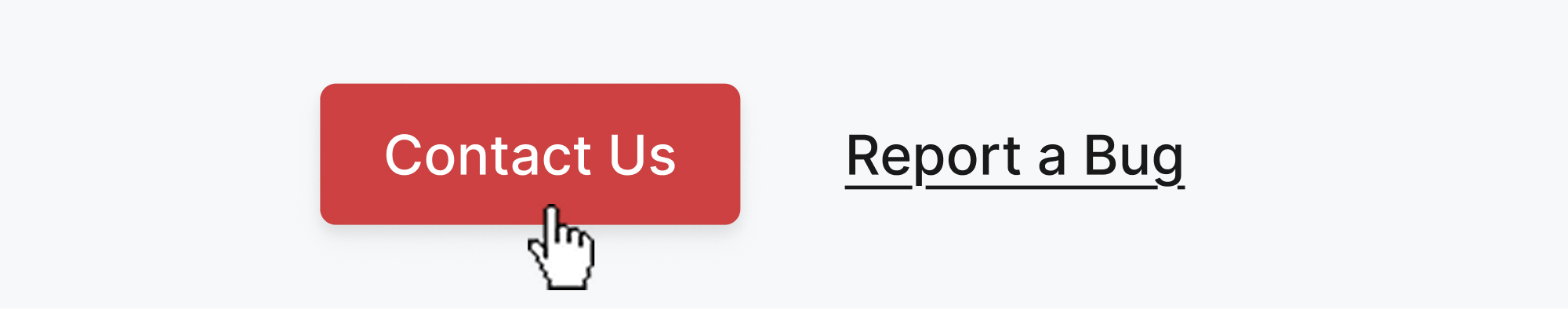 a mailto link button labeled 'Contact Us'