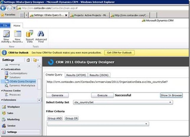 Figure: Designing a query