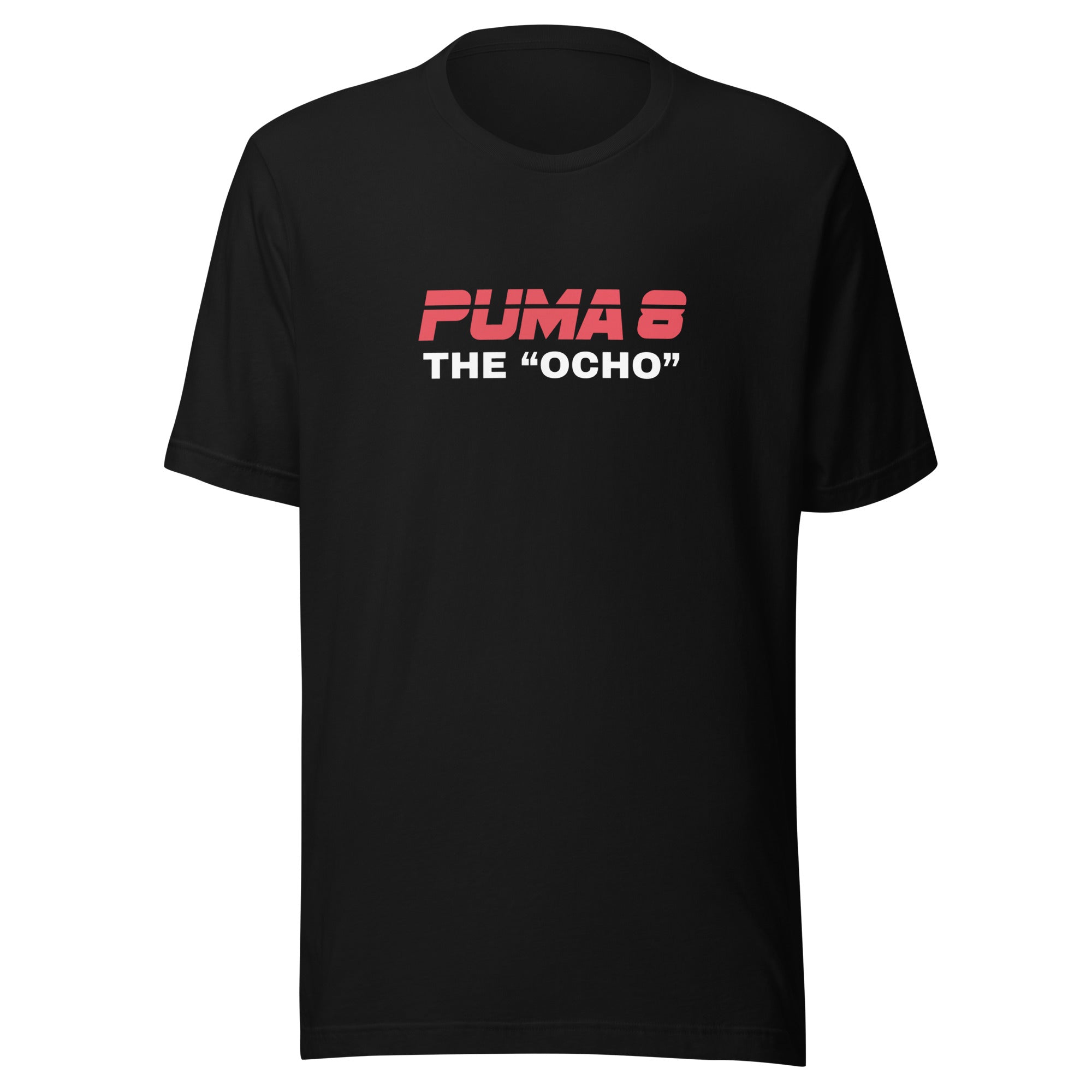 Black Puma 8 "The Ocho" t-shirt with the Puma logo above a bold 8