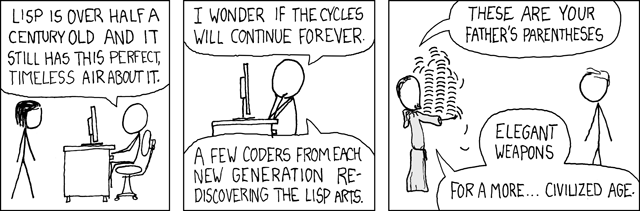 xkcd: Lisp Cycles