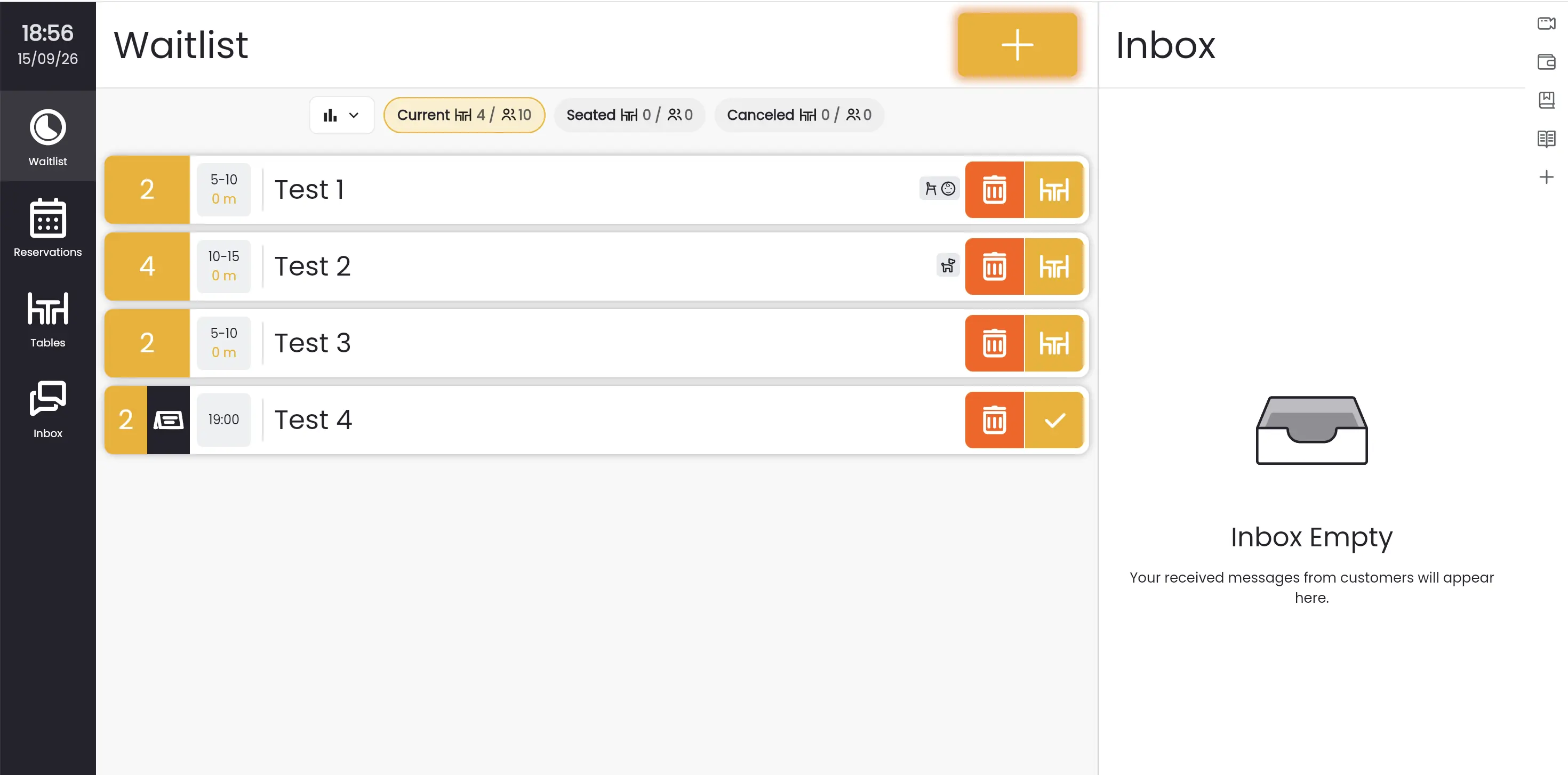 Carbonara Waitlist & Queue Management