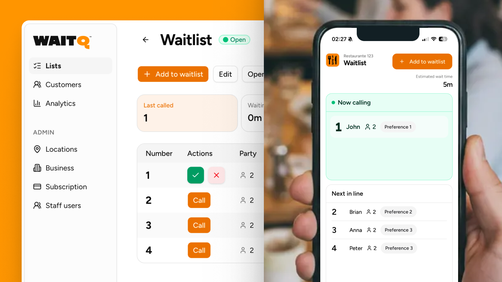Stop losing revenue to long waits and chaotic wait lines
