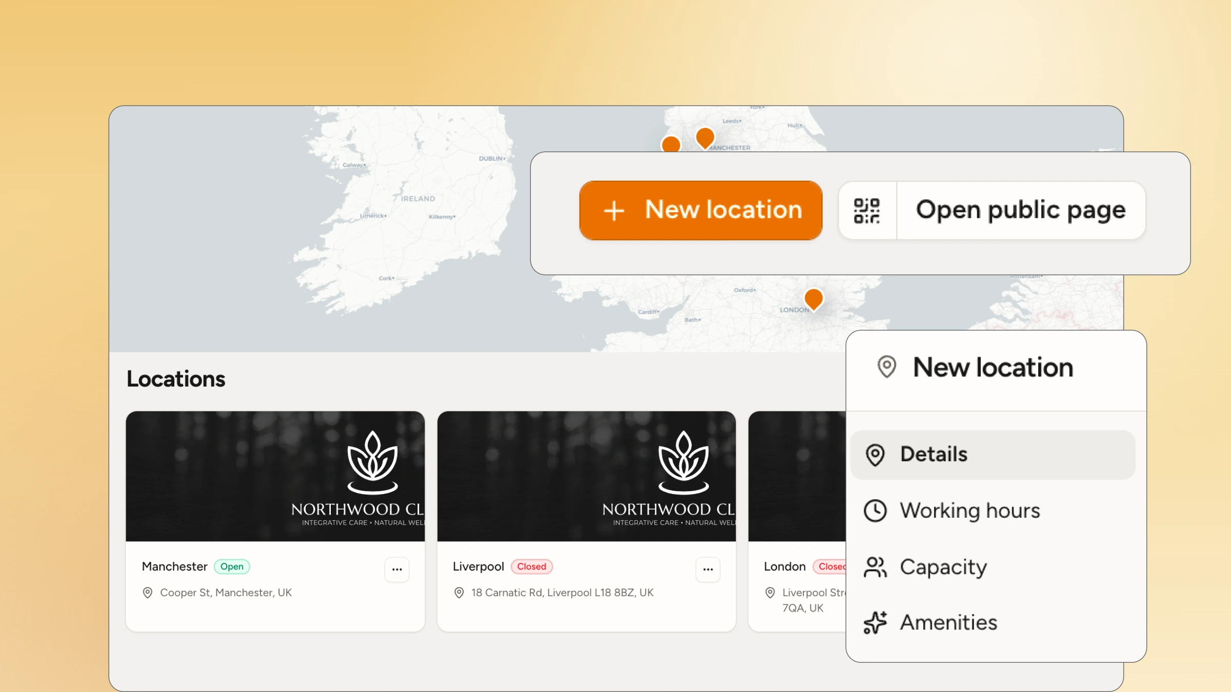WaitQ managing several locations from one account