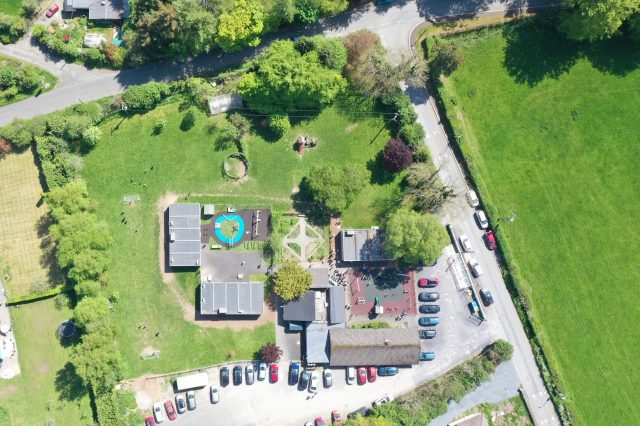 Aerial view of Blessington Educate Together National School grounds