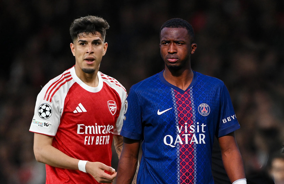 Piero Hincapié y Willian Pacho se enfrentan en la final de Champions League