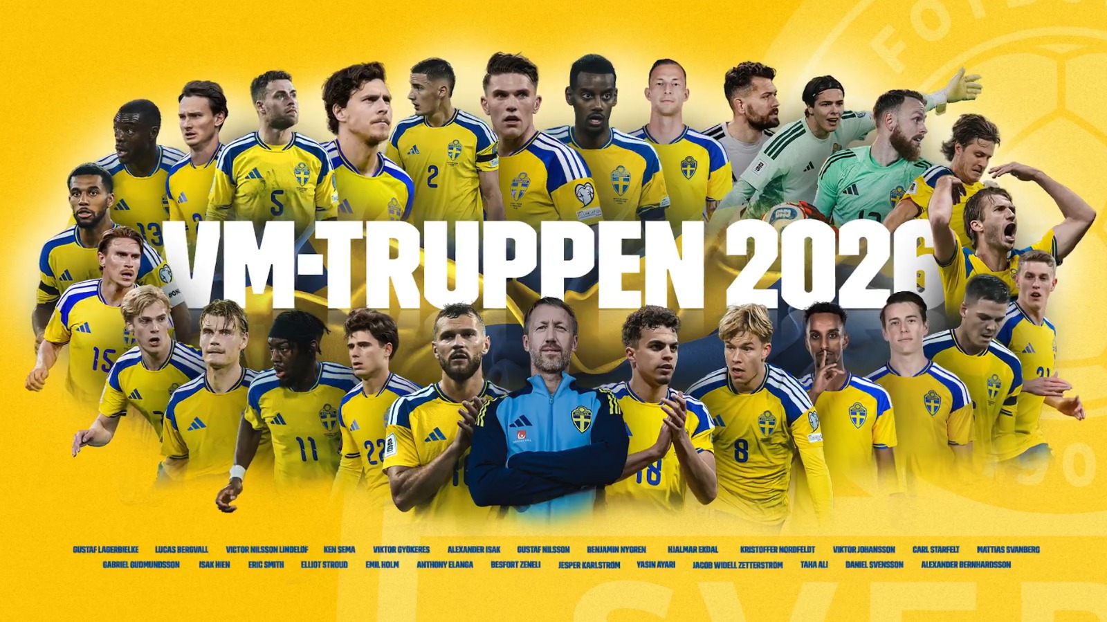 Suecia anuncia convocados al Mundial 2026 - Suecia busca avanzar en el Mundial 2026