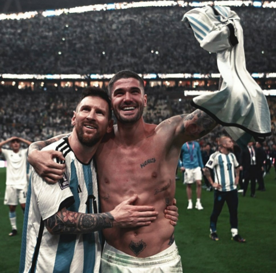 De Paul revela: 'Le meto inflador a morir' para motivar a Messi en doble entrenamiento - De Paul y Messi trabajan juntos para el Mundial