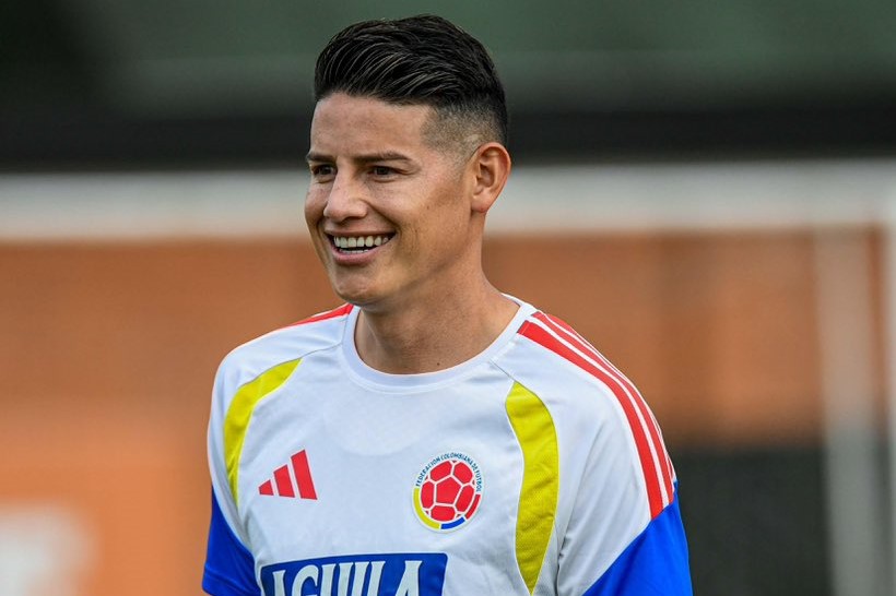 James Rodríguez se suma a la preparación de Colombia con mira al Mundial 2026 - James Rodríguez en entrenamiento con Colombia