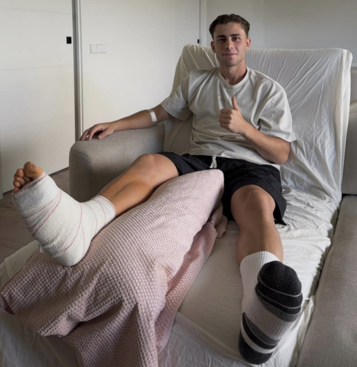 Fermín López se pierde el Mundial 2026 por fractura - Fermín López se recupera de una fractura