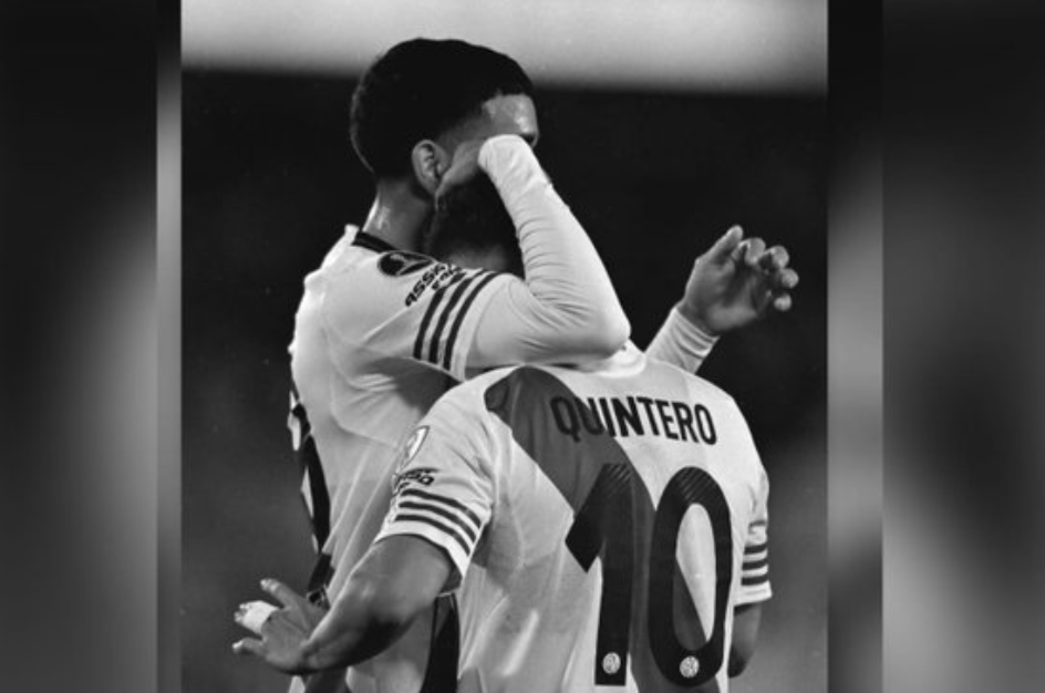Quintero apuntala a Kendry Páez en River - Quintero y Páez juntos en River