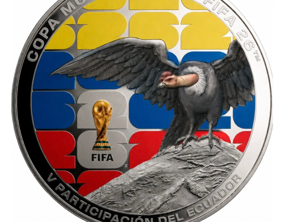 Ecuador lanza moneda conmemorativa para su quinta participación en el Mundial - Moneda conmemorativa de la Copa Mundial FIFA 2026
