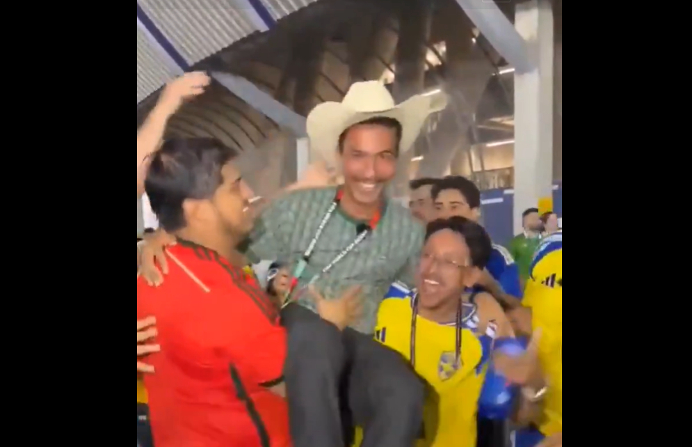 Reportero tunecino pasa de la decepción a la risa en pleno Mundial - Reportero tunecino se vuelve viral en redes sociales