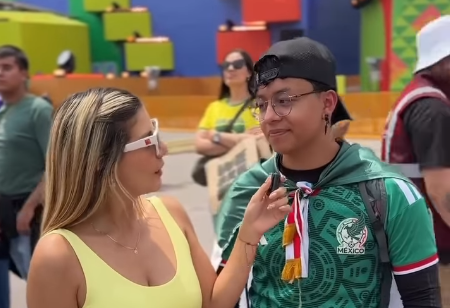 Hincha mexicano confunde a Luis Díaz con ecuatoriano en entrevista previa al Mundial - Hincha mexicano confunde a Luis Díaz con ecuatoriano