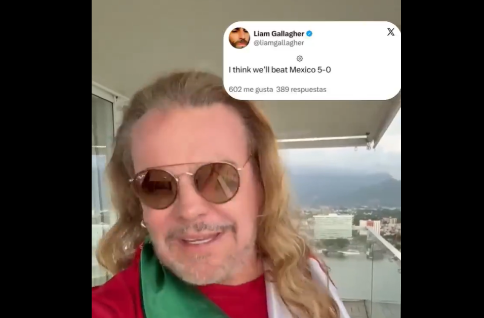 Fher de Maná y Liam Gallagher se cruzan en la previa de México vs Inglaterra
