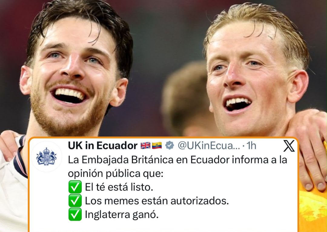 Ecuador recibe guiño de la Embajada del Reino Unido tras su victoria