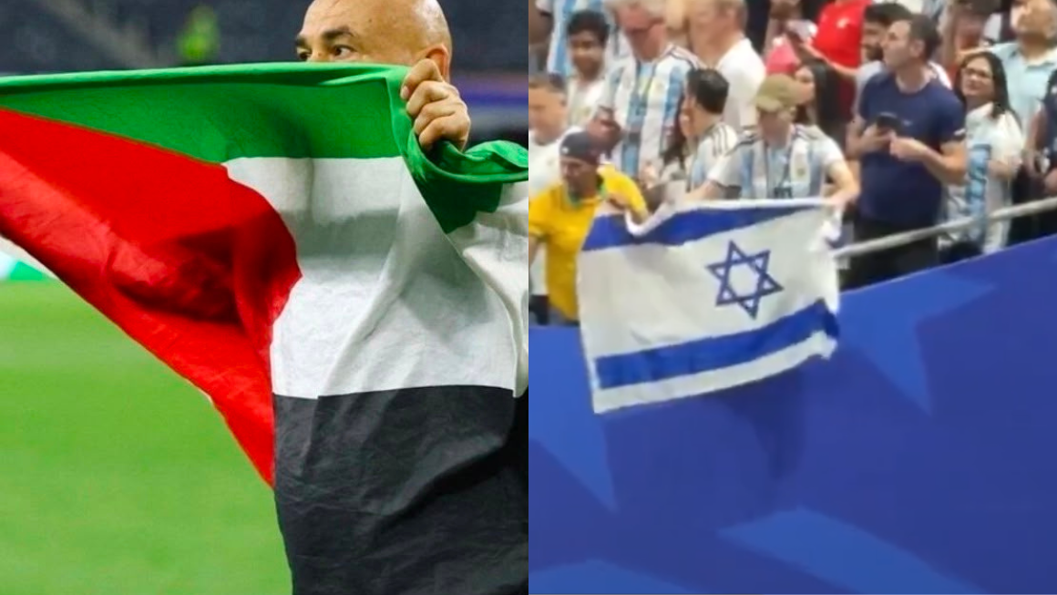 Hossam Hassan reacciona con molestia ante bandera de Israel - Hossam Hassan muestra molestia ante la bandera de Israel