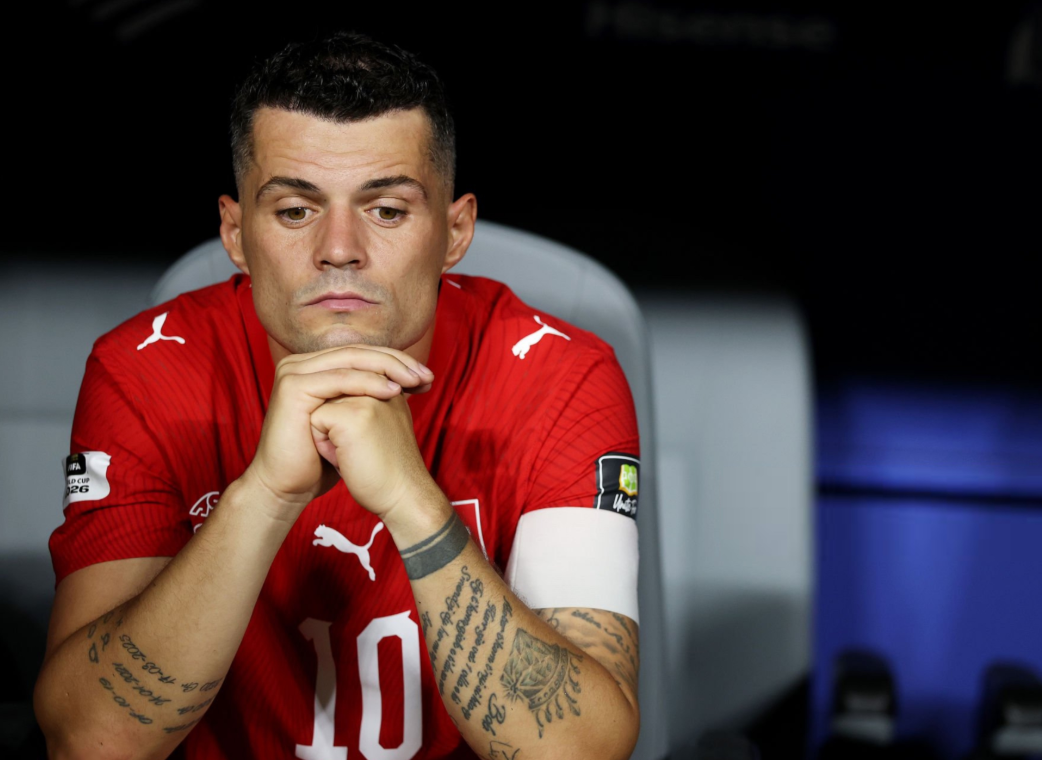 Xhaka: la tarjeta roja a Embolo cambió todo - Granit Xhaka tras la derrota de Suiza