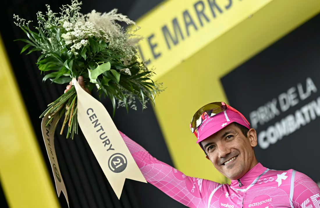 Richard Carapaz: "Estoy orgulloso de haberlo intentado" tras ser elegido el ciclista más