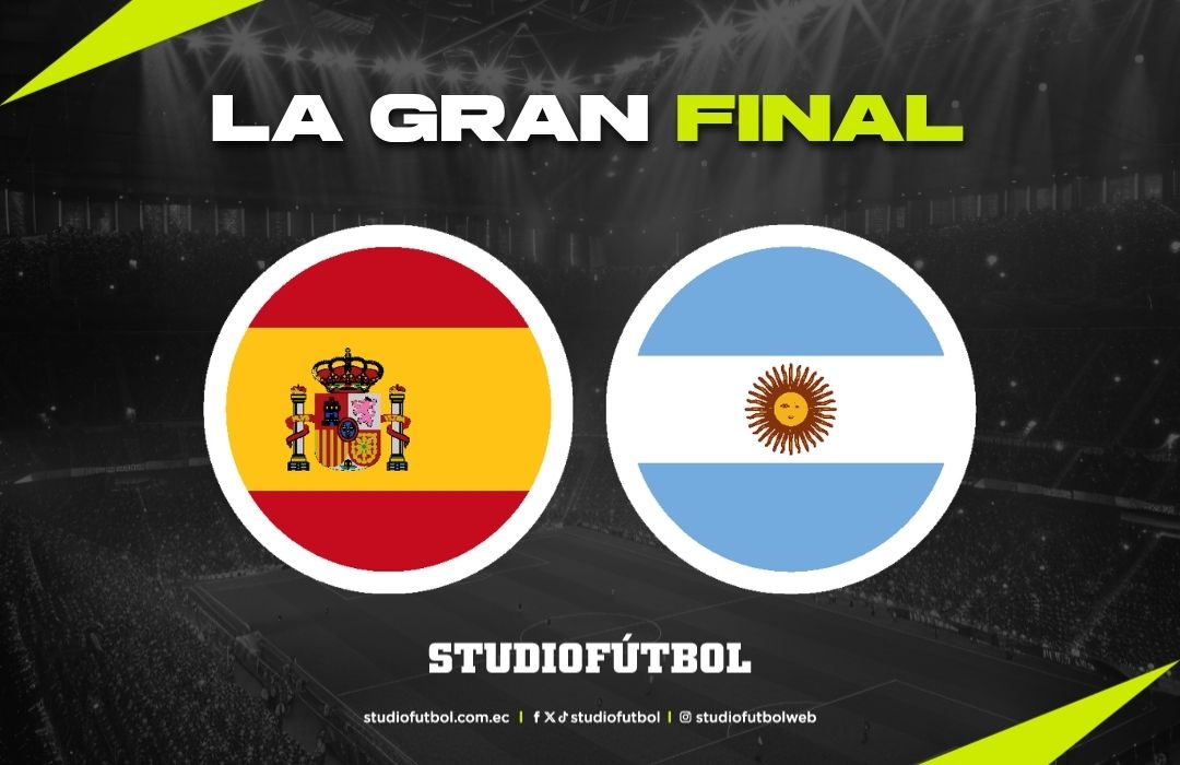 Messi busca título en la final: Argentina enfrenta a España - Alineaciones de España y Argentina para la final