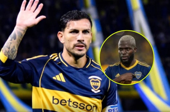 img of Leandro Paredes da la bienvenida a Enner Valencia en Boca Juniors