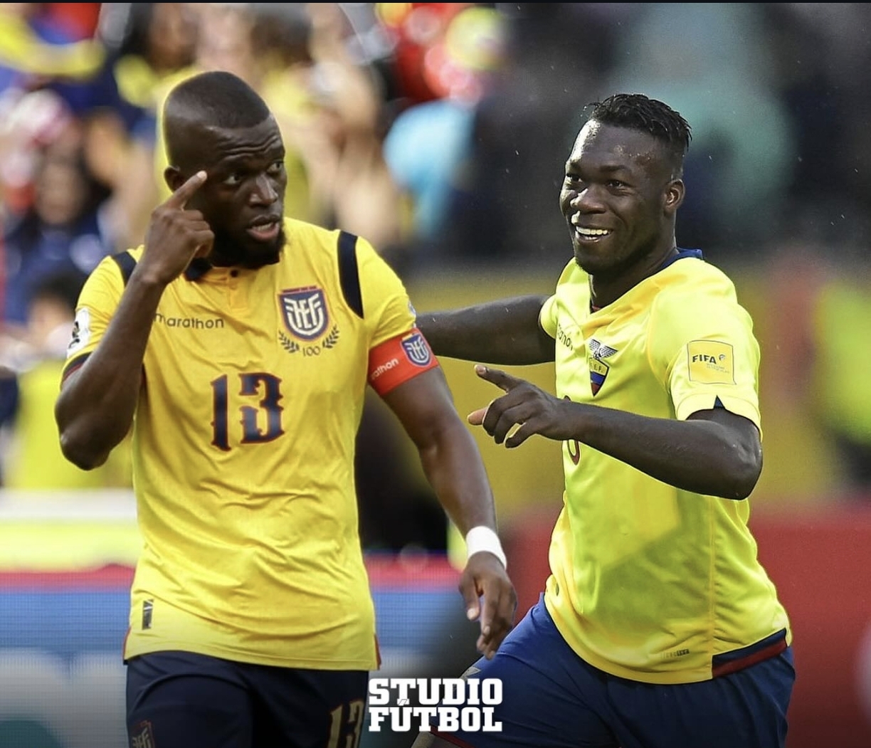 Felipe Caicedo envía mensaje de aliento a Enner Valencia tras fichaje a Boca - Felipe Caicedo y Enner Valencia, excompañeros en la selección ecuatoriana