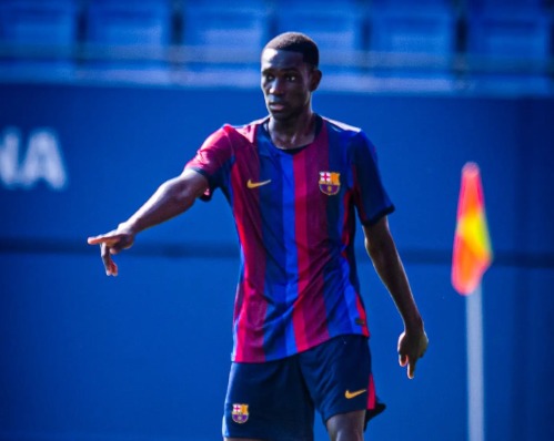img of Caicedo impresiona en el Barça Atlètic y ya recibe elogios