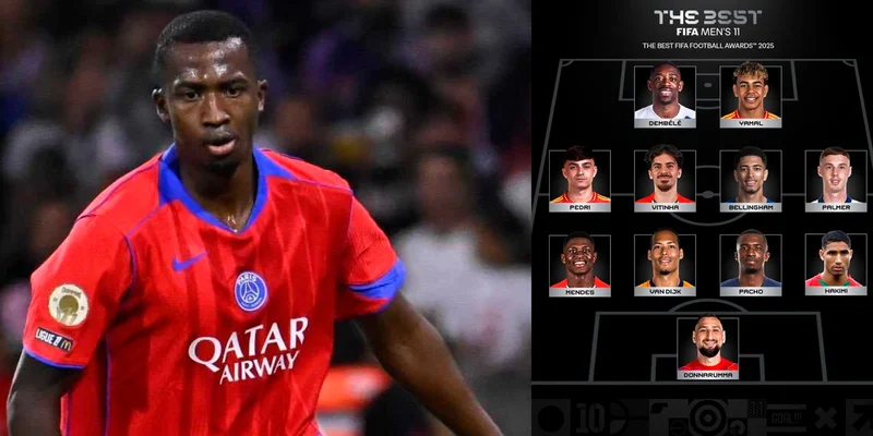 img of Willian Pacho hace historia: primer ecuatoriano incluido en el equipo ideal de los premios The Best de la FIFA