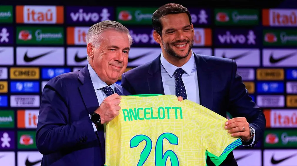 img of Ancelotti toma el mando de Brasil sin Neymar