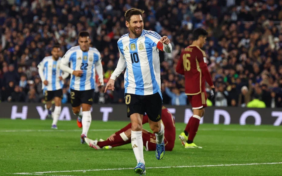 img of Argentina Golea 3-0 a Venezuela en las Eliminatorias con Doblete de Messi en un Adiós Emotivo