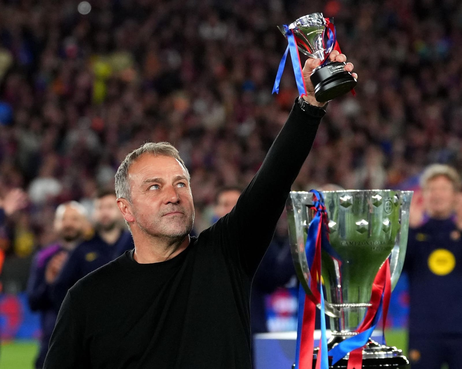img of Hansi Flick: "Nunca olvidaré este día" tras ganar LaLiga con el Barça horas después de