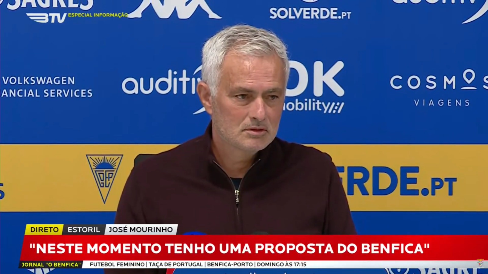 Mourinho admite 'algo' con el Real Madrid - Mourinho en conferencia de prensa
