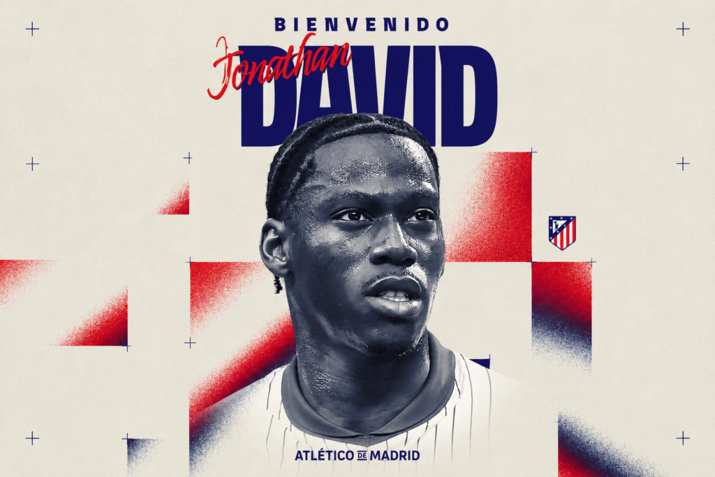 Jonathan David refuerza al Atlético con cesión hasta final de campaña
