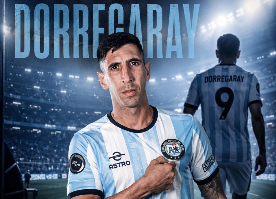 img of Diego Dorregaray refuerza a Guayaquil City con 'gol, experiencia y jerarquía'