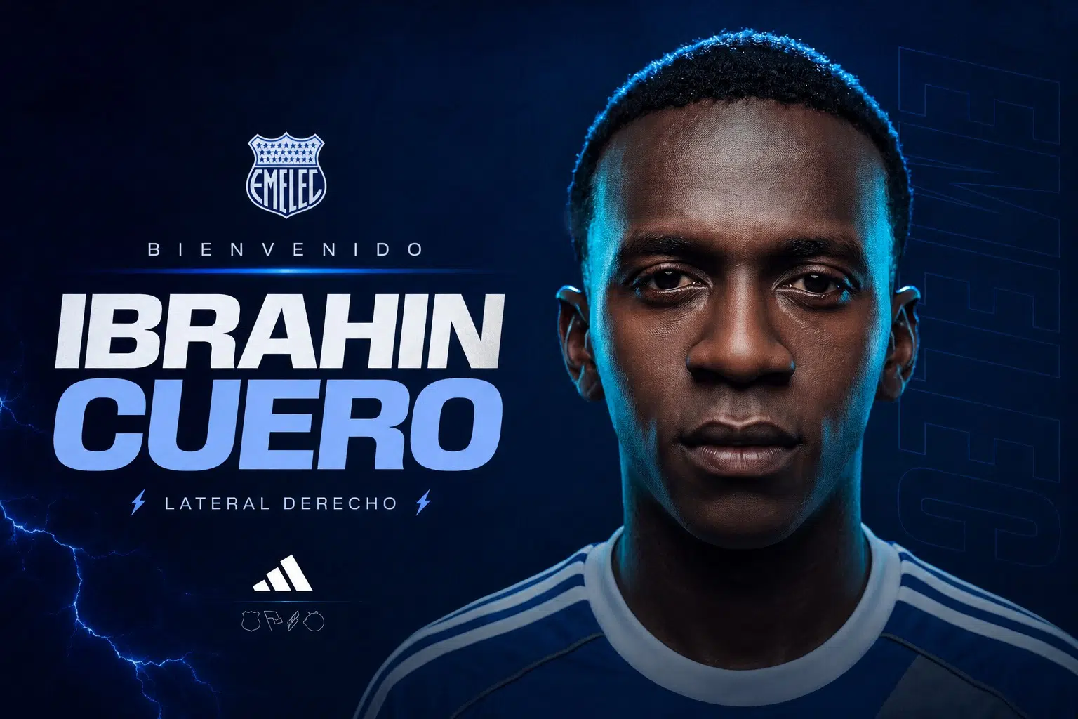 Emelec fortalece su defensa con el fichaje de Ibrahin Cuero